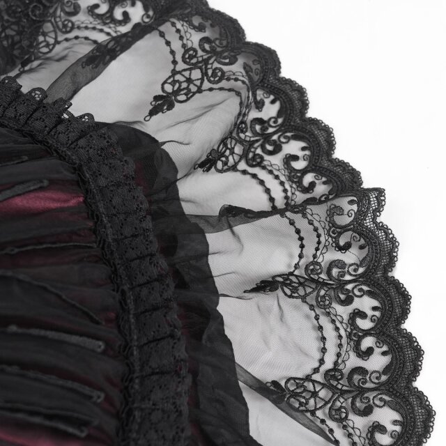Schwarz-roter Gothic Sonnenschirm Whisper in the Shade