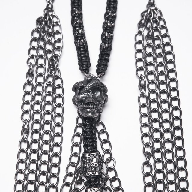 Punk Rave Chain Harness Das Letzte Ritual with Skulls