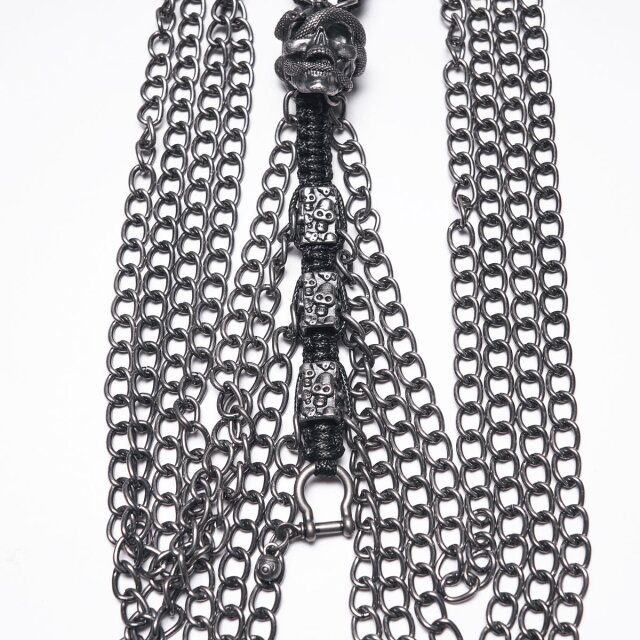 Punk Rave Chain Harness Das Letzte Ritual with Skulls