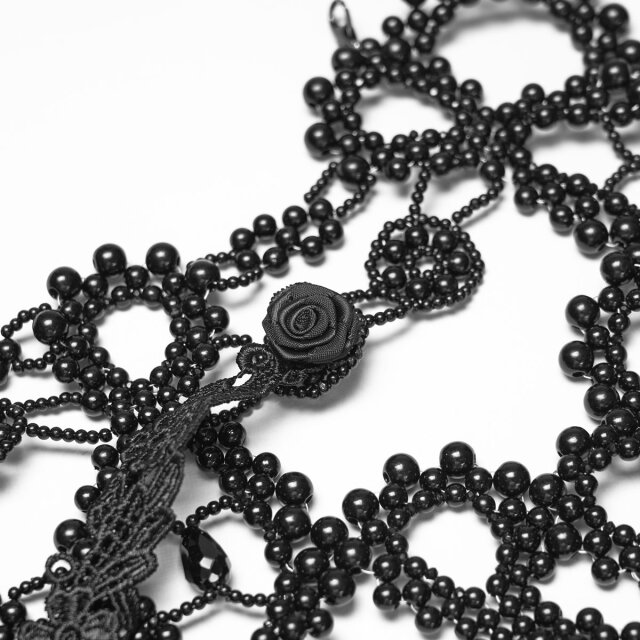 Large Punk Rave Gothic Pearl Choker Empress of Dusk