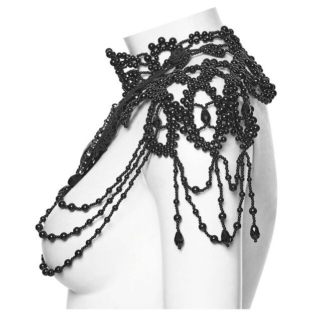 Large Punk Rave Gothic Pearl Choker Empress of Dusk