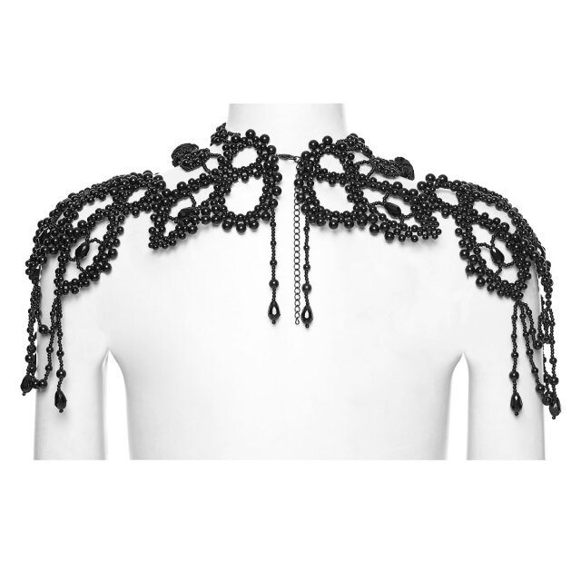 Large Punk Rave Gothic Pearl Choker Empress of Dusk
