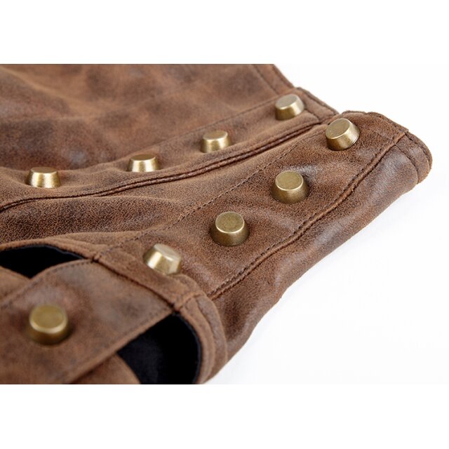 Gothic / LARP / Middle Ages collar Falcon with upper arm pocket - colour: brown