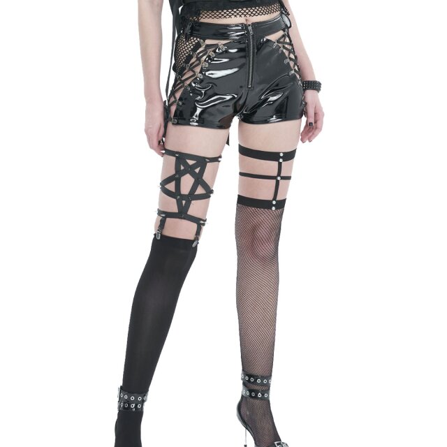 Gothic Lack-Hotpants Tied & Tempted XS