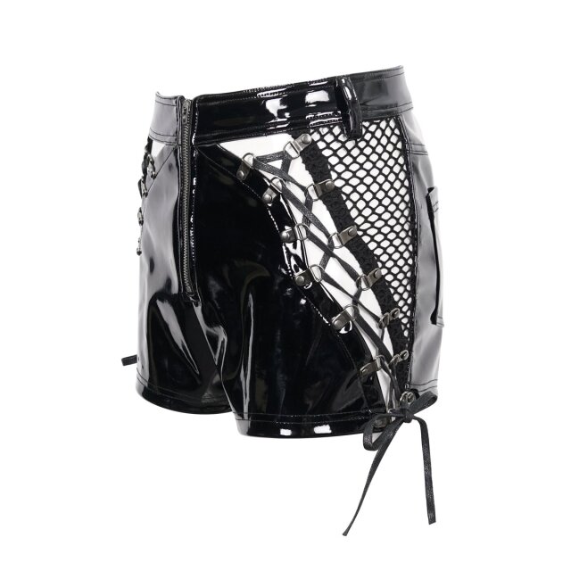 Gothic Lack-Hotpants Tied & Tempted XXL