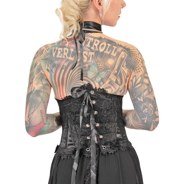 Velvet corset ‘La Marque Noire’