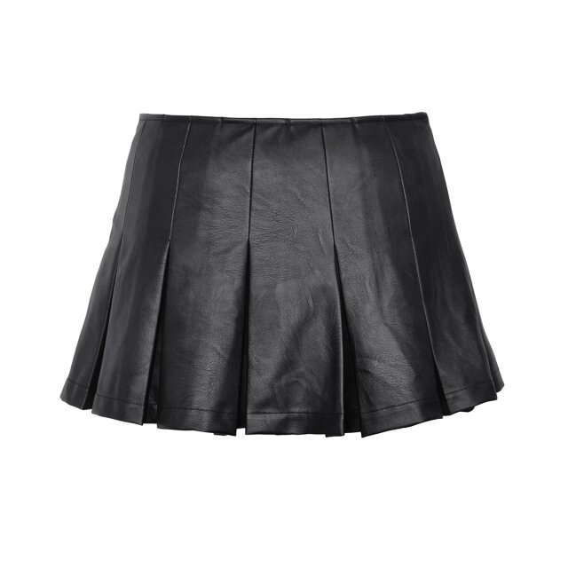 Ultra-short pleated mini skirt Cute but Cruel made of faux leather