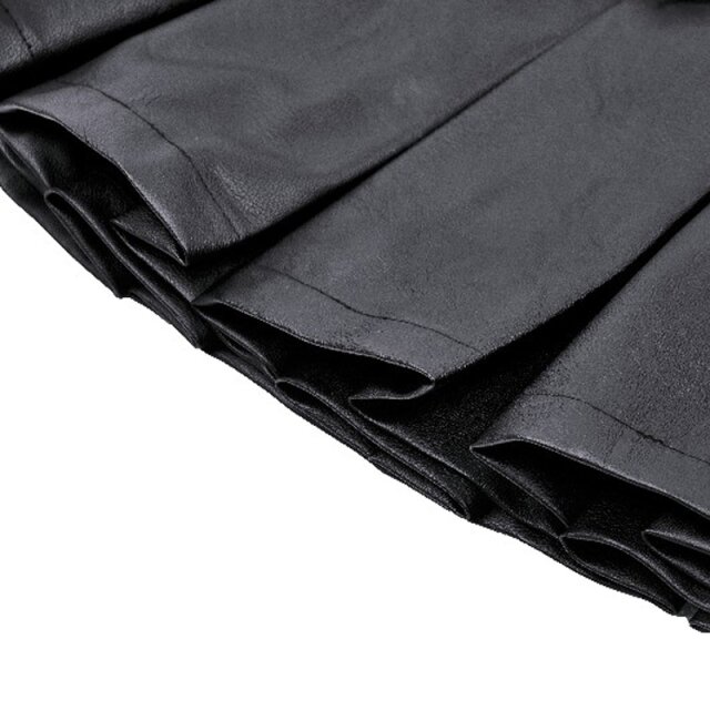 Ultra-short pleated mini skirt Cute but Cruel made of faux leather