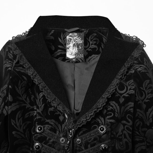 Punk Rave Velvet Jacket Ebon Steed – Equestrian Gothic Elegance