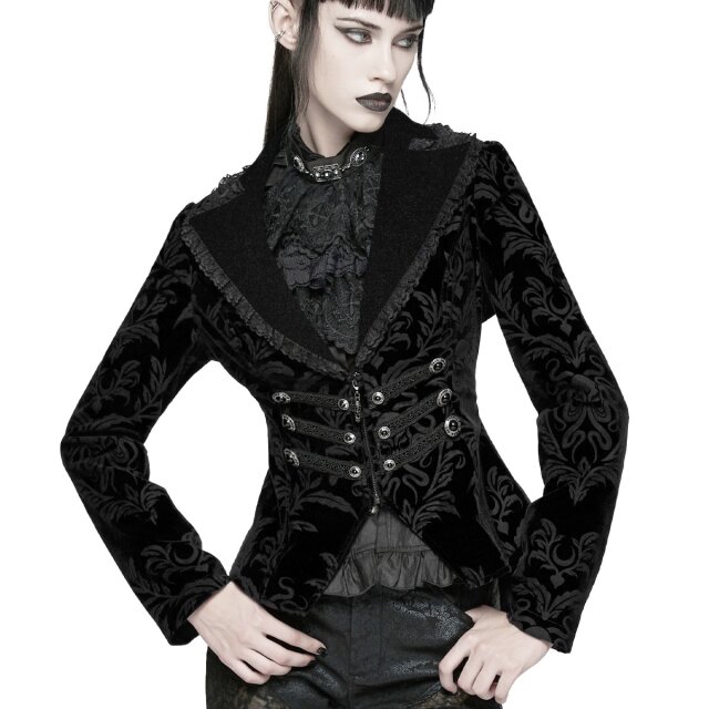 Punk Rave Velvet Jacket Ebon Steed – Equestrian Gothic Elegance