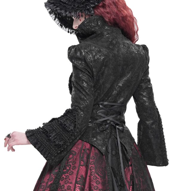 Opulente Victorian-Goth Damenjacke Tudors Legacy XL