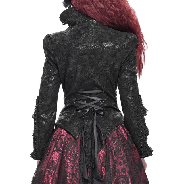 Opulente Victorian-Goth Damenjacke Tudors Legacy XL