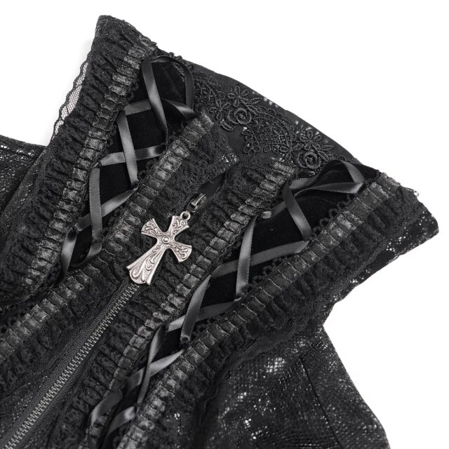 Opulente Victorian-Goth Damenjacke Tudors Legacy XL