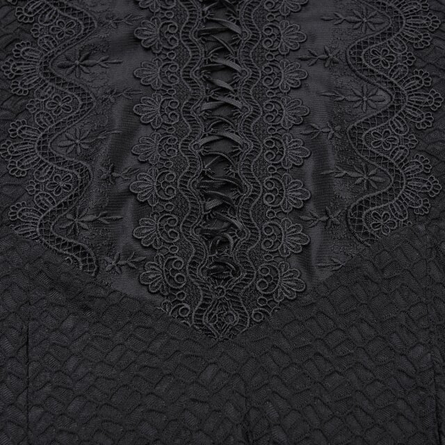 Langes Punk Rave Kleid Where Moonlight Fades XS-S