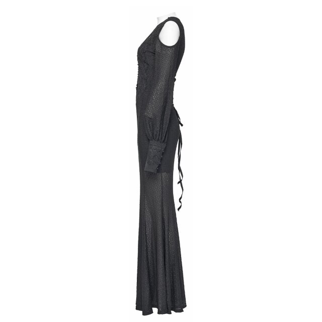 Langes Punk Rave Kleid Where Moonlight Fades XS-S