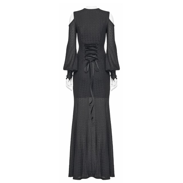 Langes Punk Rave Kleid Where Moonlight Fades XS-S