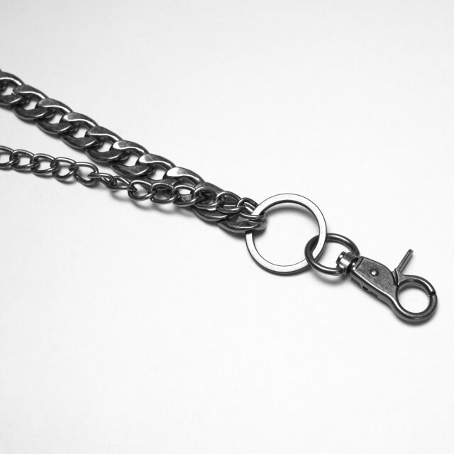 Punk Rave Geldbeutel-Kette Death Row Chain mit Totenköpfen