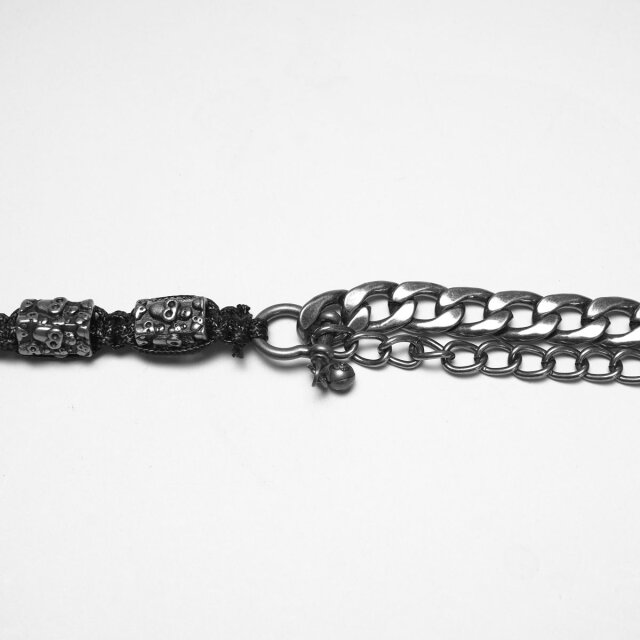 Punk Rave Geldbeutel-Kette Death Row Chain mit Totenköpfen
