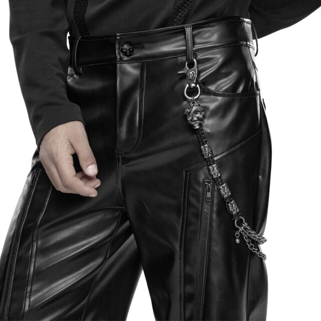 Punk Rave Geldbeutel-Kette Death Row Chain mit Totenköpfen