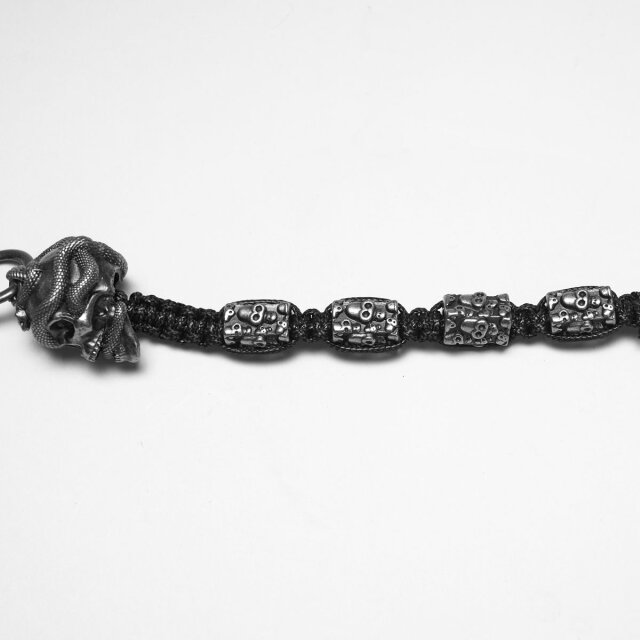 Punk Rave Geldbeutel-Kette Death Row Chain mit Totenköpfen