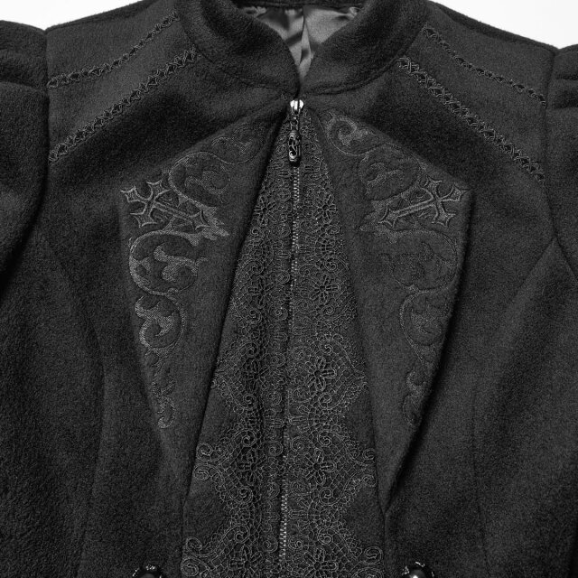 Punk Rave Kurzjacke Dark Etiquette in Layer-Optik