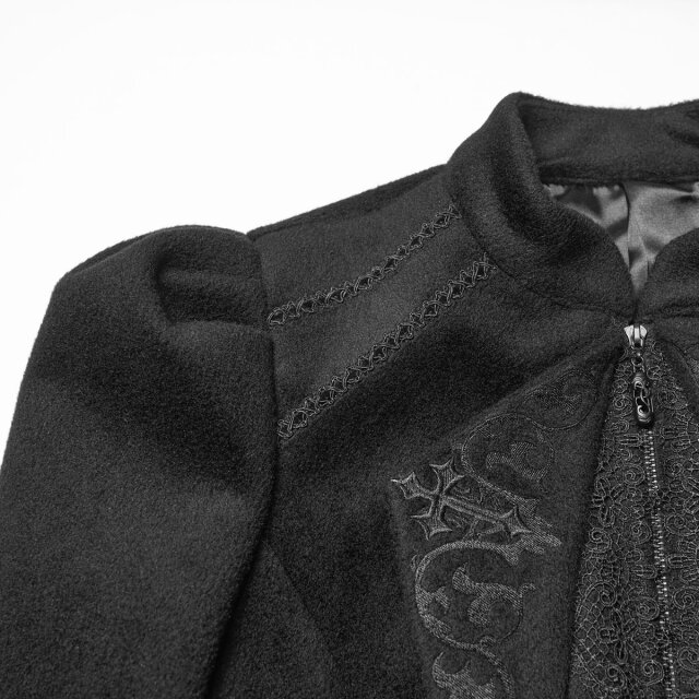 Punk Rave Kurzjacke Dark Etiquette in Layer-Optik