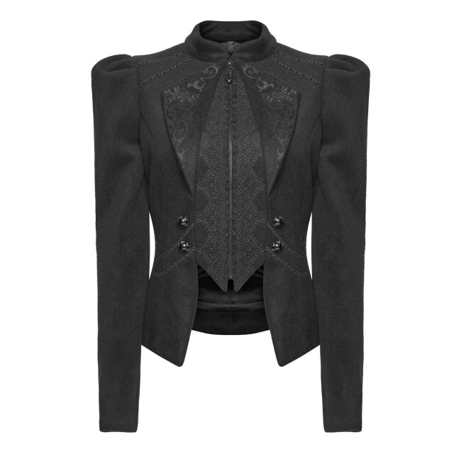 Punk Rave Kurzjacke Dark Etiquette in Layer-Optik