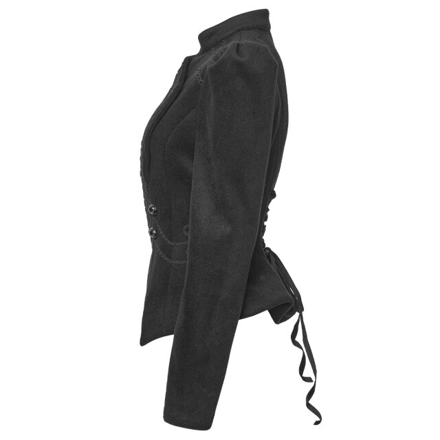 Punk Rave Kurzjacke Dark Etiquette in Layer-Optik XL