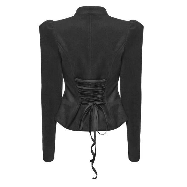 Punk Rave Kurzjacke Dark Etiquette in Layer-Optik XL