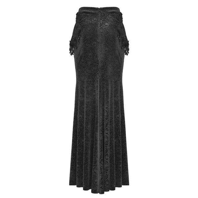 Long Punk Rave Mermaid Skirt Pearl of the Dark Ocean