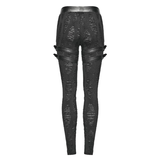 Punk Rave Postapokalypse Fetzen-Leggings Wasteland Slash M