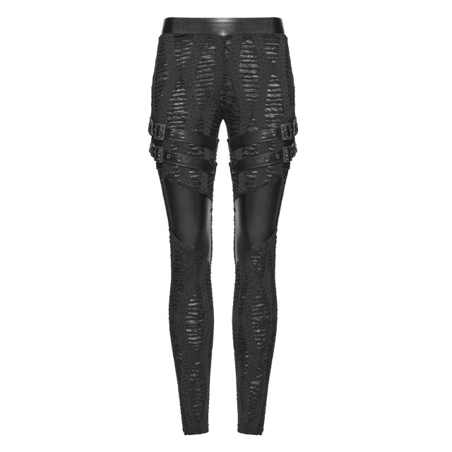 Punk Rave Postapokalypse Fetzen-Leggings Wasteland Slash S
