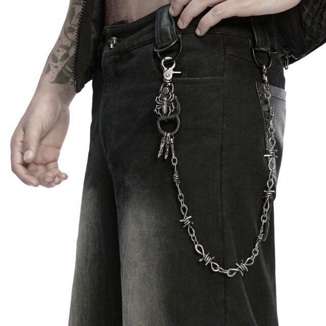 Striking key/ wallet chain (WS-858) made of metal in a...