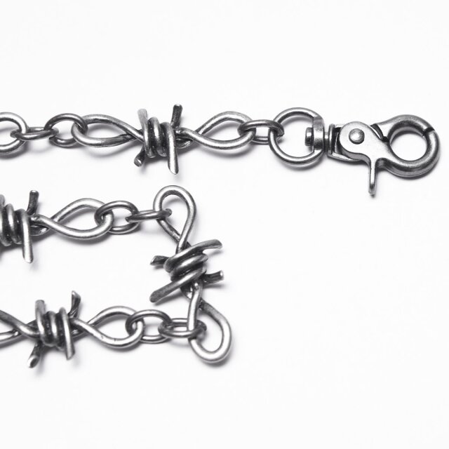 Punk Rave Stacheldraht Geldbeutel-/Schlüsselkette Steel Spider Chain