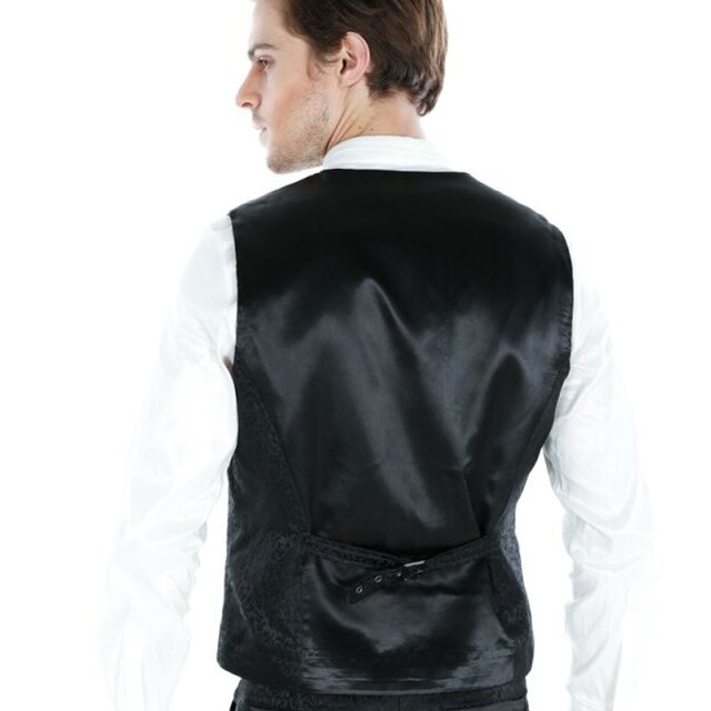Elegante Victorian Goth Weste Echo of Evening XXL