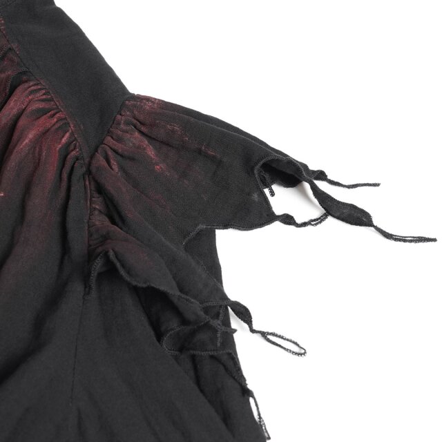 Schwarzes Devil Fashion Rüschenhemd Bloodwoven Shadows S