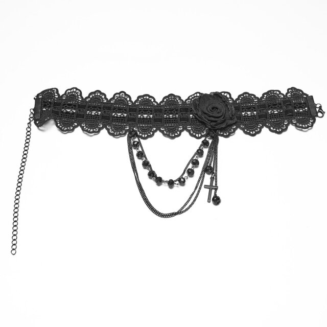 Punk Rave Gothic-Choker Still My Heart