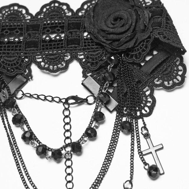 Punk Rave Gothic-Choker Still My Heart