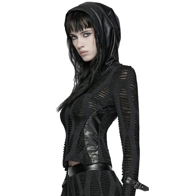 Punk Rave Fetzenhoodie Worn to the Bone