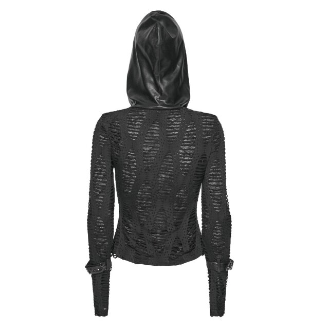 Punk Rave Fetzenhoodie Worn to the Bone