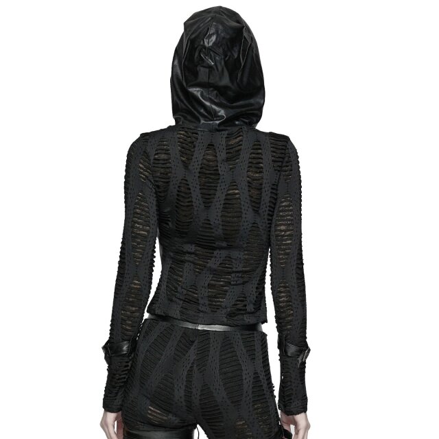 Punk Rave Fetzenhoodie Worn to the Bone