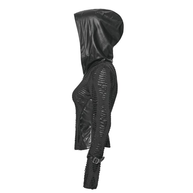Punk Rave Fetzenhoodie Worn to the Bone
