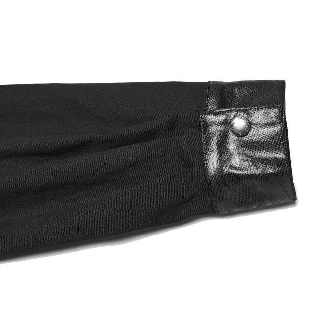 Punk Rave Wasteland Shirt Rust Raider with Faux Leather
