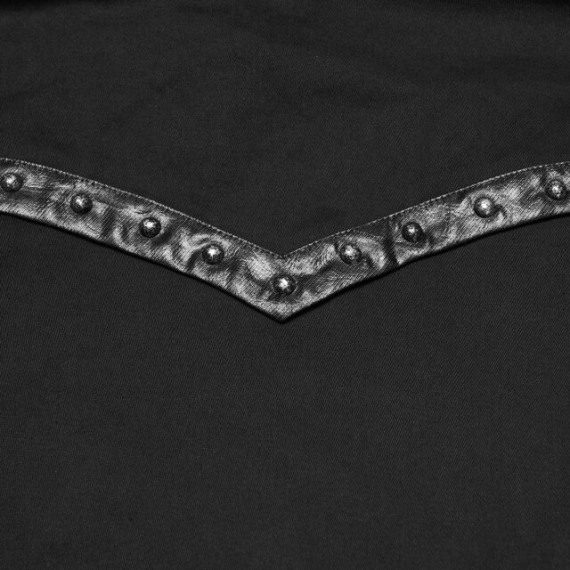 Punk Rave Wasteland Shirt Rust Raider with Faux Leather