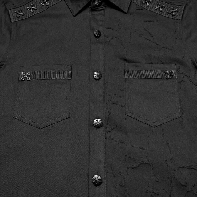 Punk Rave Gothic Hemd Quiet Remains 4XL