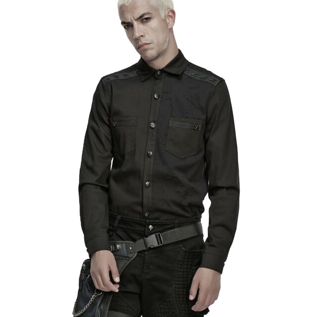 Punk Rave Gothic Hemd Quiet Remains 4XL