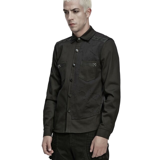 Punk Rave Gothic Hemd Quiet Remains 4XL