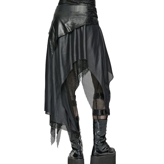 Asymmetrischer Punk Rave Lagenrock Uneven Remains M