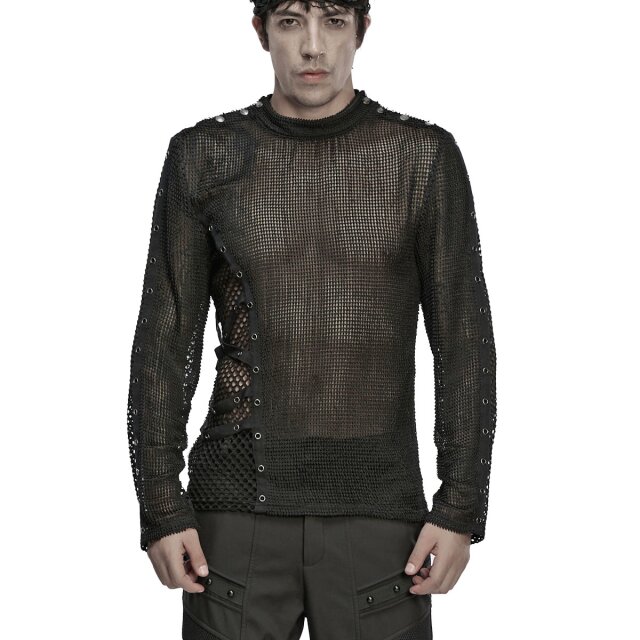 Punk Rave Netz-Langarmshirt Without Witness 5XL