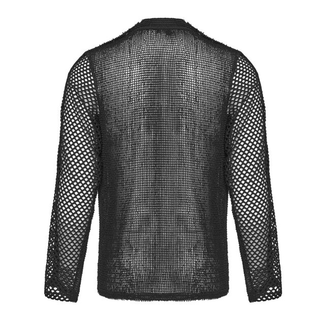 Punk Rave Netz-Langarmshirt Without Witness M